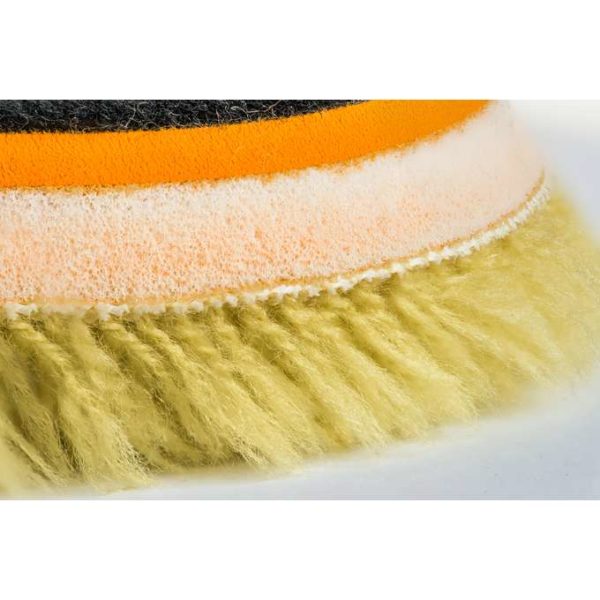 Honey Combination Wool Pad Ultra Cut 130x150MM Mocno Tnący Pad z Wełny Naturalnej i Syntetycznej - obrazek 2