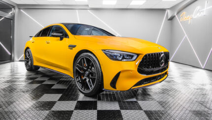 Mercedes AMG GT 63 S E Performance zabezpieczony folią PPF – widok z przodu