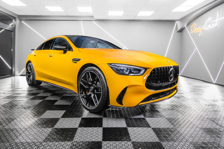 Mercedes AMG GT 63 S E Performance zabezpieczony folią PPF – widok z przodu